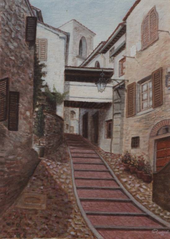 Via della Torre - Olio su tela - 1991