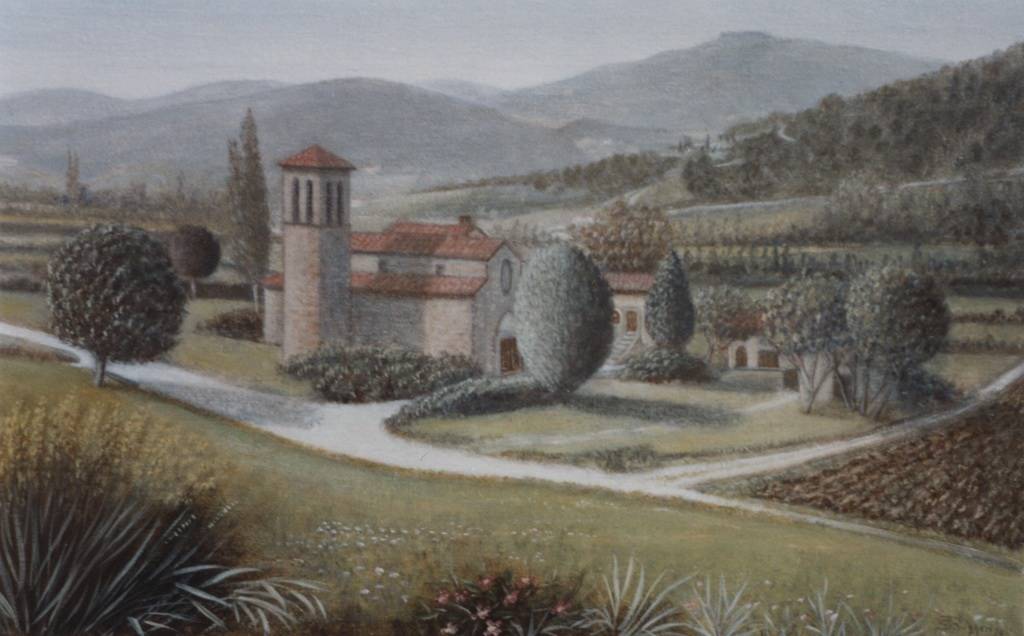 Paesaggio a Pieve Sovara - Olio su tela - 1994