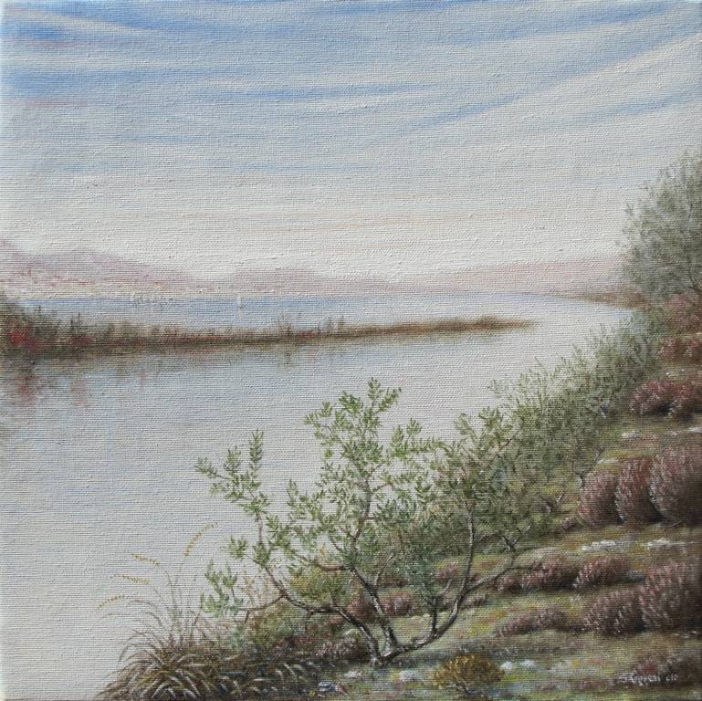 La riva dell'erica - Olio su tela - 2011